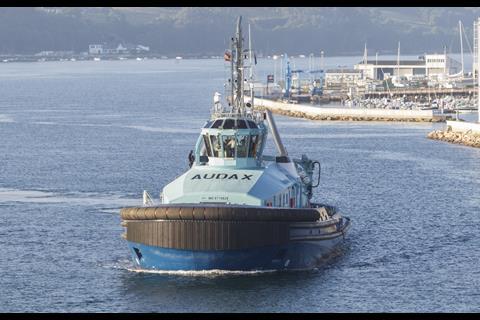'Audax' is the third and final dual-fuel tug in a series built for Ostensjo by Gondan (Gondan)